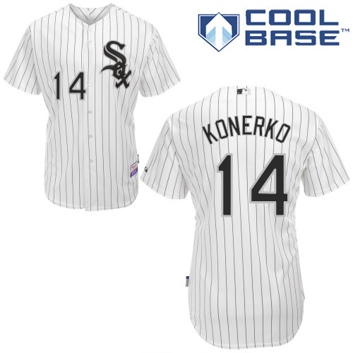 Paul Konerko #14 MLB Jersey-Chicago White Sox Men's Authentic Home White Cool Base Baseball Jersey